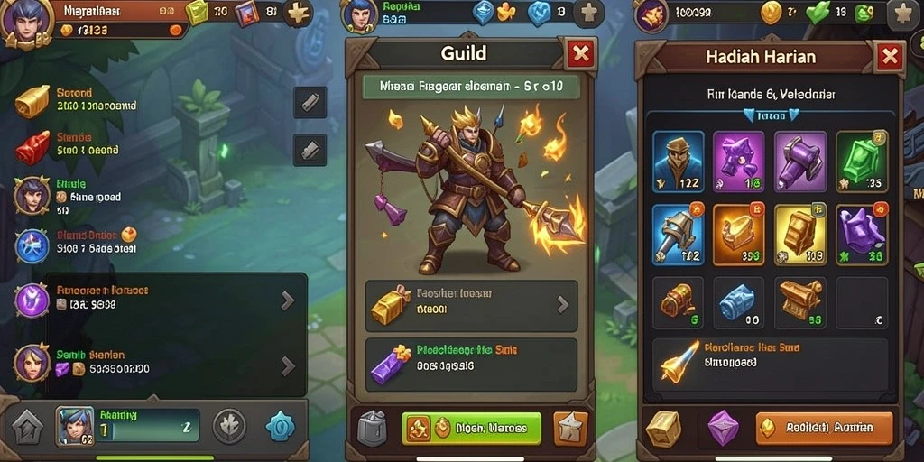 Screenshot ketiga menampilkan komunitas pemain yang aktif.