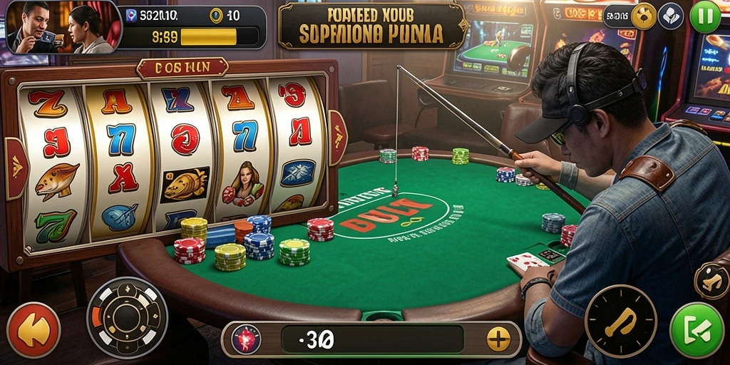 Screenshot aksi seru dalam game saat berpetualang.