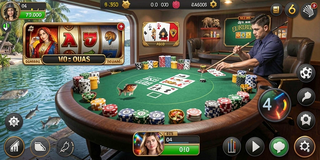 Mode multiplayer yang memungkinkan bermain dengan teman.